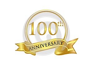 100th Anniversary celebration logo vector