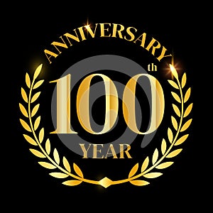 100th golden anniversary logo