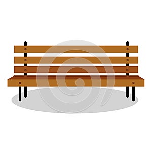 1020 street chair? vector illustration, isolate on a white background, street chair wooden