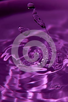 104.One or more drops of water splashing into waves and undefined shapes. Wallpaper