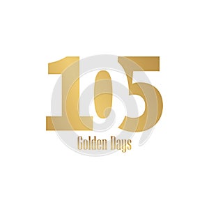 105 vector lettertype golden logo design