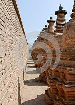 108 Dagobas, ancient buddhist monument, China