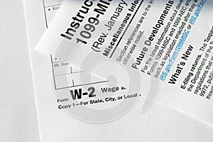 1099 Misc. and W2 Tax Forms.