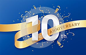 10th Anniversary celebration banner template