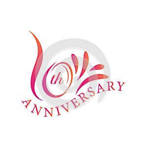 10th Anniversary Colorful Logo Design.