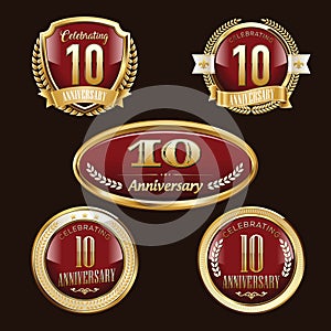 10th Anniversary emblems set