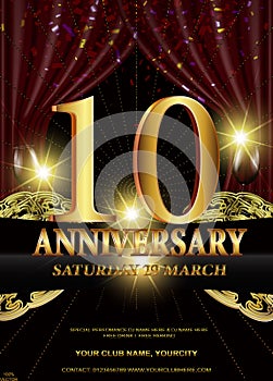 10th golden anniversary logo