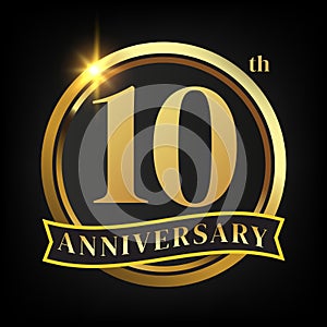 10th golden anniversary logo