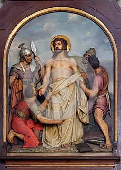 10th Stations of the Cross, Jesus is stripped of His garments