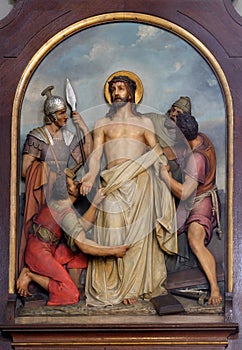 10th Stations of the Cross, Jesus is stripped of His garments