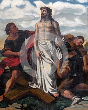10th Stations of the Cross, Jesus is stripped of His garments