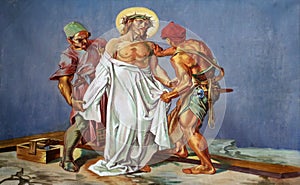 10th Stations of the Cross, Jesus is stripped of His garments