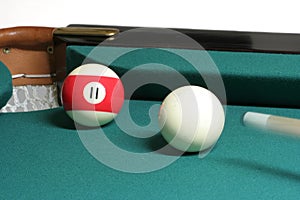 11 ball corner pocket