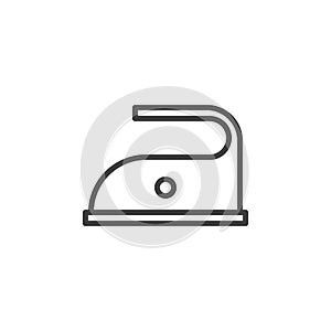 110 C iron temp sign line icon