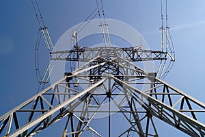 110 kilovolt powerline transmission pylon