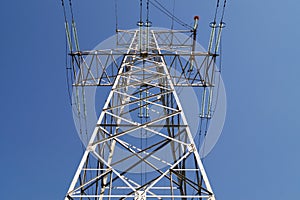 110 kilovolt powerline transmission pylon