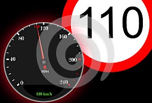 110 km / h maximum speed