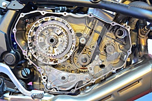 1100 CC motorcycle engine, clutch, synth and gears