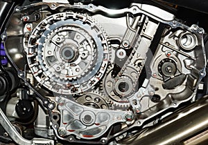 1100 CC motorcycle engine, clutch, synth and gears