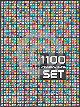 1100 universal icons set