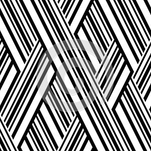 1197 Seamless pattern with oblique black lines, modern stylish image.