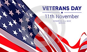 11th november - Veterans Day. Honoring all who served.