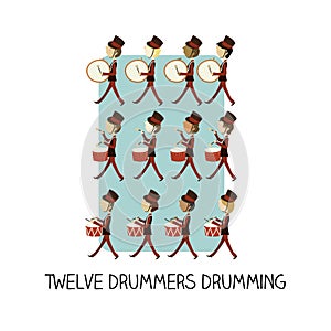 12 day of christmas - twelve drummers drumming