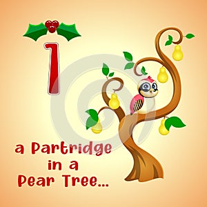 The 12 Days of Christmas - 1-St Day - A Partridge In A Pear Tree