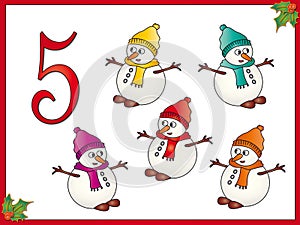 12 days of christmas: 5 Snowman