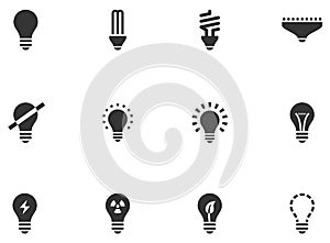 12 Lightbulb Icons