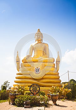 12 meters high Big Buddha Image, made of 22 tons of brass in Phuket