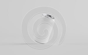 12 oz. / 330ml Aluminium Can Mockup - One Can. Blank Label.  3D Illustration