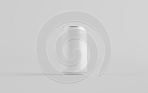 12 oz. / 330ml Aluminium Can Mockup - One Can. Blank Label.  3D Illustration