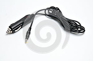 12 volt car adapter on a white background