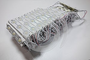 12 volt LEDs in a package on a white background