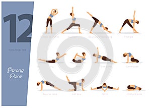 12 Yoga poses for strong core