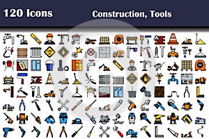 120 Icons Of Construction, Tools