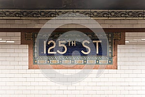 125th Street Subway Station - NYC