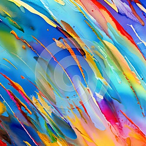 1279 Abstract Watercolor Stains: An artistic and abstract background featuring abstract watercolor stains in blended and vibrant