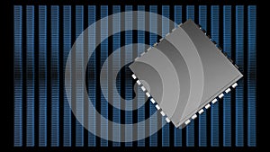 128,64,32,16,8 stack IC with black blackground