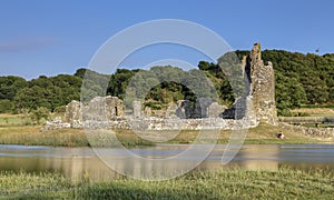 12th century Ogmore Castle, Bridgend, Wales, UK