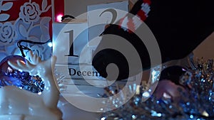 12th December date blocks advent calendar