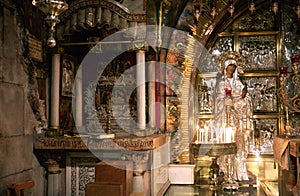 12th Station of the Cross, Golgotha calvary hill, The Church of the Holy Sepulchre in Jerusalem