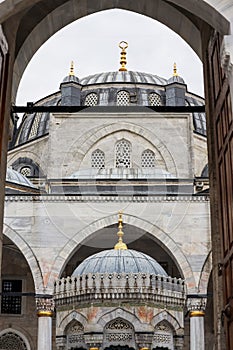 13-01-2024 Istanbul-Turkey: Yeni Valide Mosque in Istanbul