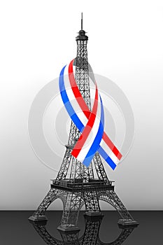 13 November 2015 Concept. Pray for Paris Sign