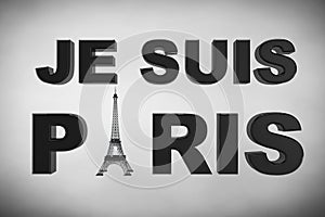 13 November 2015 Concept. Pray for Paris Sign