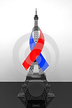 13 November 2015 Concept. Pray for Paris Sign