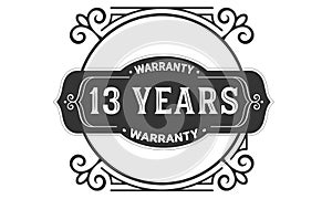 13 years warranty design vintage,best stamp collection