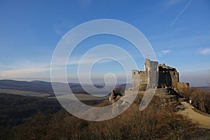 13th century medieval castle in Holloko, Hungary,3 Jan 2016