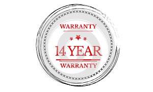 14 years warranty illustration design